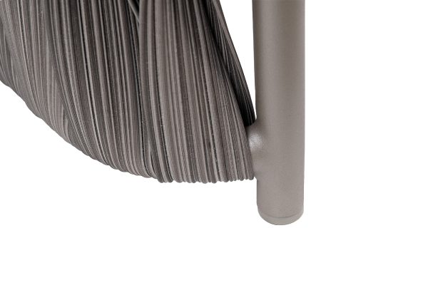 39AR-00403 Стол журнальный уличный Оливер серый 77*130*43см — изображение 5