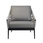 39AR-00628 Кресло "Марра" темно-серое 80*80*85