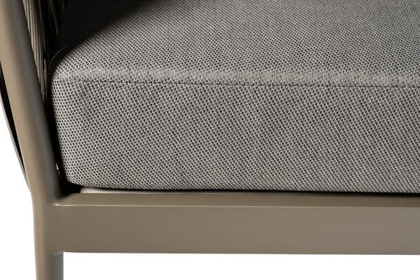 39AR-KRES-3691 SER Кресло "Муза" серое 81,5*88,5*75см, оплетка"лента" — изображение 5
