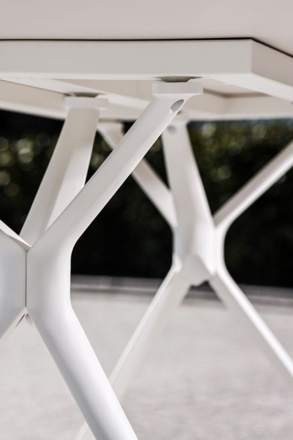 39AR-STOL-302 BEL Стол обеденный уличный "Бари" белый 180*90*75см — изображение 4