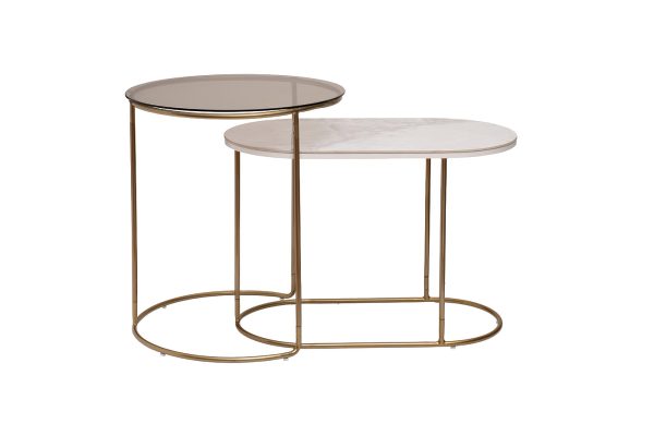 40AD-00065 Столик журнальный (набор 2шт) d48*56/66*37*45