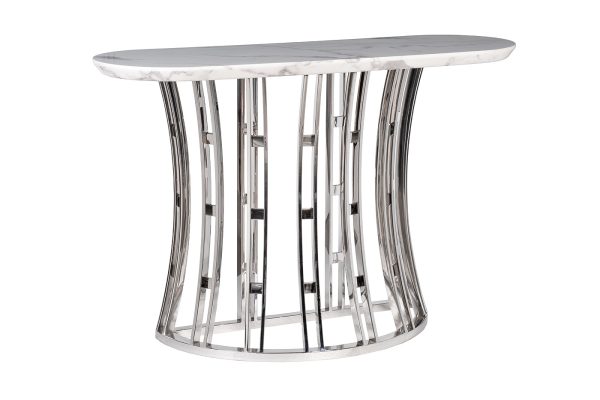 45EX-CN122-1  Консоль светло-серая 120*40*80см (МДФ) — изображение 2