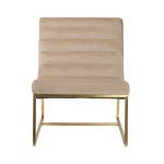 46AS-3039KRES-BEZH Кресло велюр бежевый/мат.золото 67
