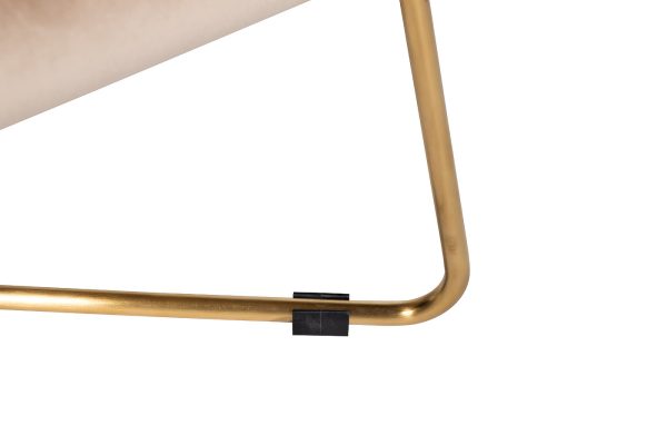 46AS-AR2976-BG Кресло велюр бежевый/мат.зол. 75*87*80см — изображение 5