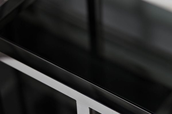 46AS-SH1076-SILVER Стеллаж серебристый/темн.ст. 80*35*180см — изображение 3