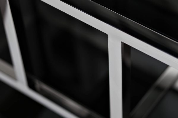 46AS-SH1076-SILVER Стеллаж серебристый/темн.ст. 80*35*180см — изображение 4