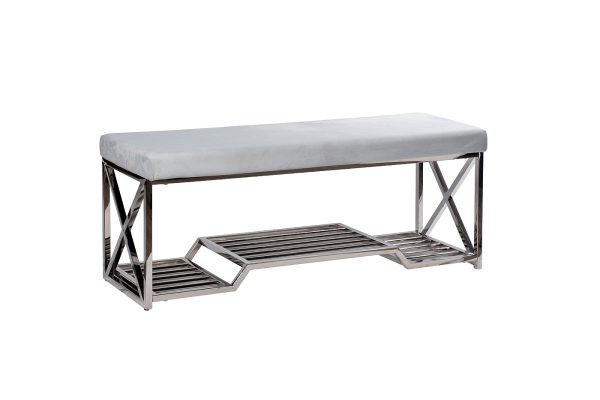 47ed-010ban-glb-banketka-goluboj-veljurhrom-1204047sm-1 47ED-010BAN-GLB Банкетка голубой велюр/хром 120*40*47см — изображение 2