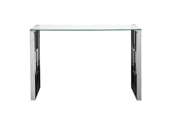 47ED-08200 Консоль прозр.стекло/хром 120*40*78см