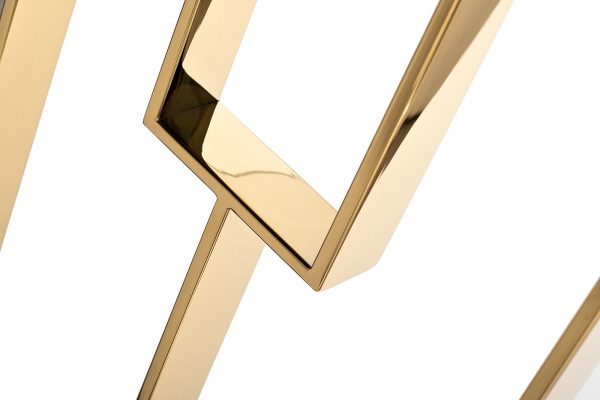 47ED-08201 Консоль прозр.стекло/золото 120*40*78см — изображение 4