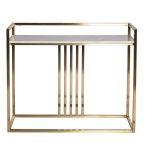 47ED-182KONS-ZOL Консоль Misty Nuova иск.мрам/мат.зол 100*30*85см