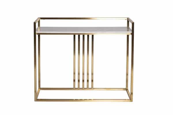 47ED-182KONS-ZOL Консоль Misty Nuova иск.мрам/мат.зол 100*30*85см