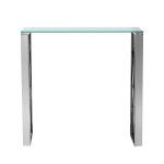 47ED-CST008/80 Консоль прозр.стекло/хром 80*30*78см