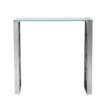 47ED-CST008/80 Консоль прозр.стекло/хром 80*30*78см