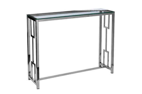 47ED-CST072 Консоль прозр.стекло/хром 100*30*78см — изображение 2