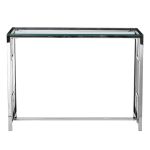 47ED-CST072 Консоль прозр.стекло/хром 100*30*78см