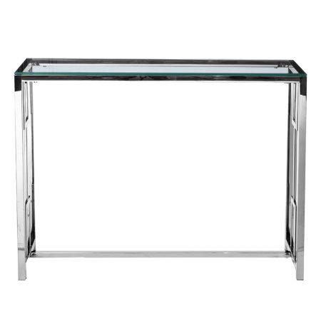 47ED-CST072 Консоль прозр.стекло/хром 100*30*78см