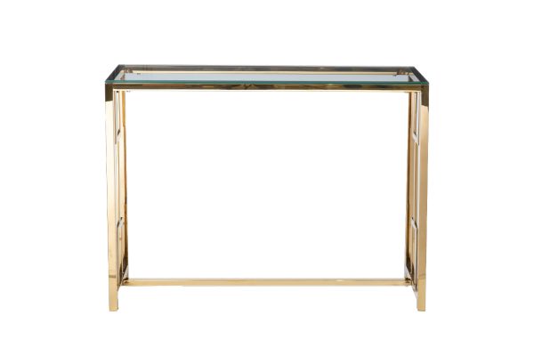 47ED-CST072GOLD Консоль прозр.стекло/золото 100*30*78см