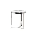 47ED-ET031	Стол журнальный прозр.стекло/хром d.50*55см