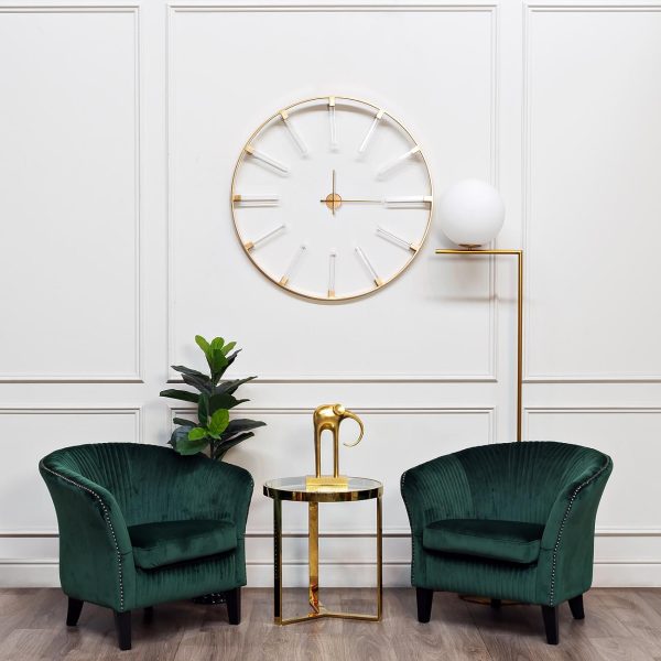 47ED-ET031GOLD	Стол журнальный прозр.стекло/золото d.50*55см — изображение 5