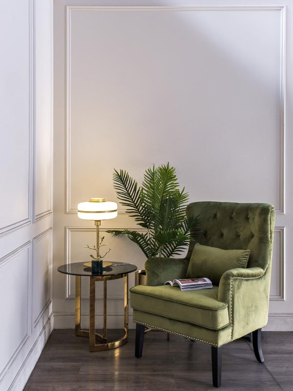 47ED-ET062GOLD Стол журнальный темн.стекло/золото d60*55см — изображение 5