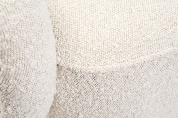 48MY-2688 CRE SL Кресло букле кремовое 72*75*76см мет.ножки — изображение 4