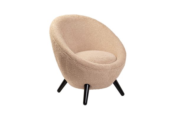 48MY-2746 LPI Кресло иск.каракуль розовый 79*83*83см — изображение 2