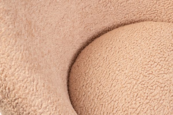 48MY-2746 LPI Кресло иск.каракуль розовый 79*83*83см — изображение 4