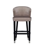 48MY-4115-B PEG Стул барный велюр жемчужно-серый 53*59*108см