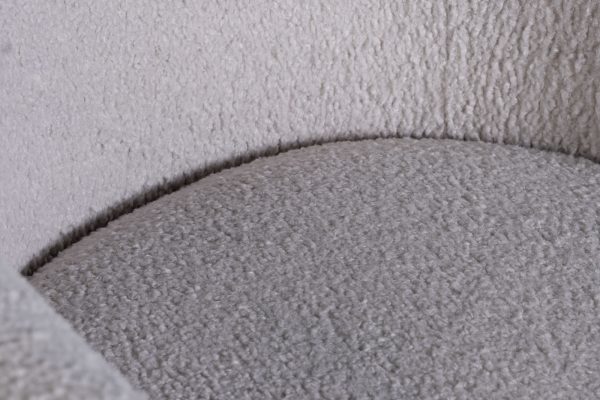 48MY-KRES-2841 SER Кресло вращающееся, иск.каракуль серый 79*74*79cм — изображение 3