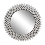 50SX-1808 Зеркало круглое в раме из кристаллов d80см