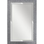 50SX-19003/1 Зеркало прямоуг. в раме с кристаллами 65*100*2