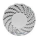 50SX-1915 Зеркало круглое в раме из мелких элементов d80см