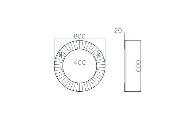 50SX-2023 Зеркало d60 см — изображение 2