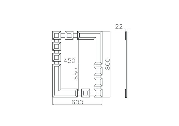50SX-6488 Зеркало 60*80см — изображение 2