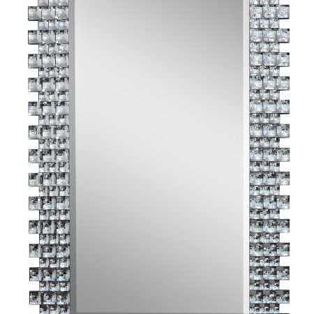 50SX-9192 Зеркало прямоуг. рама с зеркальными вставками 120*77cм