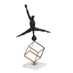 55RD2865 Статуэтка "Гимнаст на кубе-2" 30*51см