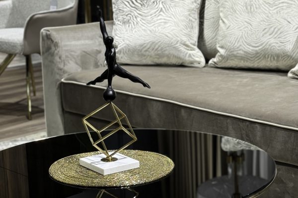 55RD2865 Статуэтка "Гимнаст на кубе-2" 30*51см — изображение 4