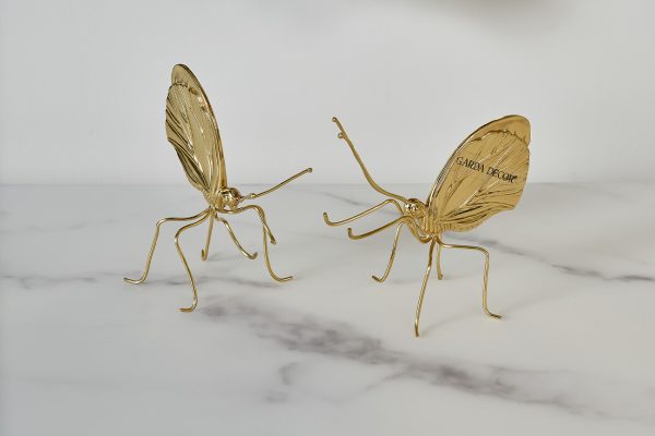 55RD3437L  Декор настольный "Бабoчка золотая-2" 8*9см — изображение 3