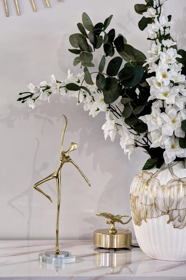 55RD3603L Статуэтка "Балерина" цвет золото 13*8*29см — изображение 3