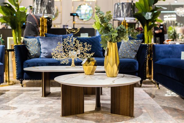 55RD3750L Ваза керамическая цвет золотой d17*37см — изображение 2