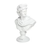 55RD3994 Статуэтка "Античный бюст" белая 20*30см