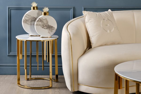 55RD4283S Ваза с крышкой керам. белая с серым декором 23*8*33см — изображение 4