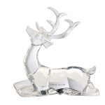 55RD5605 Статуэтка "Олень" прозрачная 21*11*25см