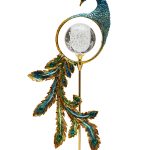 55RD6901 Статуэтка  "Жар-птица" золотисто-зеленая 20*10*54см