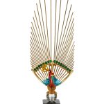 55RD6932 Статуэтка  "Жар-птица" с золотым хвостом" 20*9*66см