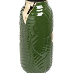 55RV3749L Ваза керамическая зеленая d17*36см