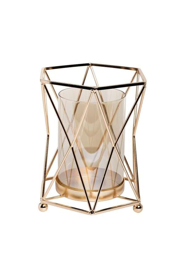 55RZ3630L Подсвечник цвет медный  d16*18см