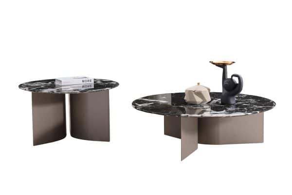 57EL-10310 Стол журнальный черный d95*30см — изображение 5