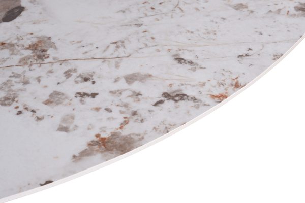 57EL-79000 Стол обеденный белый керамика d130*75см — изображение 2