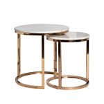 57EL-ET101B Стол журнальный(набор из 2 шт) d60*63/d47*55см